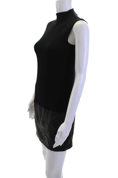 Bailey 44 Womens Mini Shift Dress Black Sleeveless Size XS
