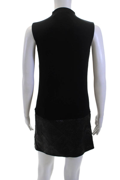 Bailey 44 Womens Mini Shift Dress Black Sleeveless Size XS