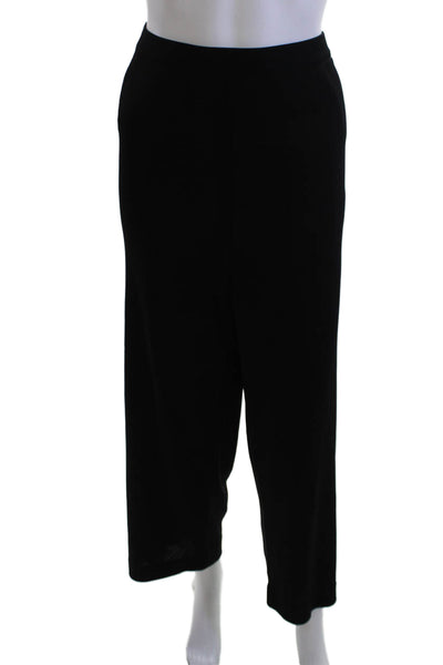 Exclusively Misook Women Black Dress Pants Acrylic Classic Size XL
