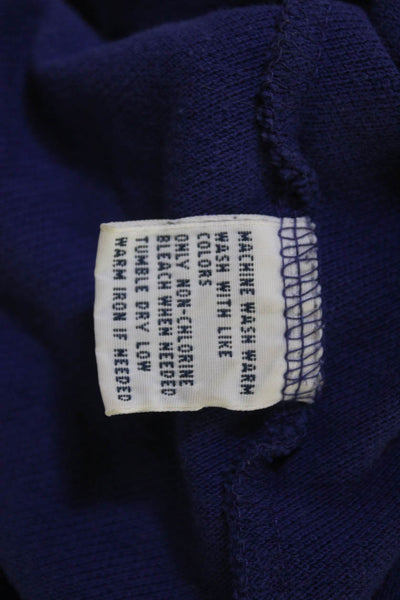 Polo Ralph Lauren Mens Button-Down Polo Dark Blue Cotton Short Sleeve Size L