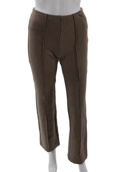 T Tahari Women Dress Pants Brown Rayon Blend Petite Inseam 32 Size XS