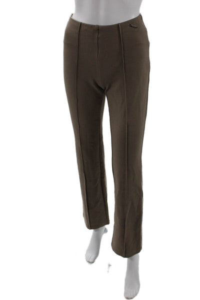 T Tahari Women Dress Pants Brown Rayon Blend Petite Inseam 32 Size XS