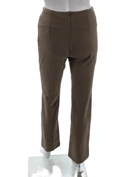 T Tahari Women Dress Pants Brown Rayon Blend Petite Inseam 32 Size XS