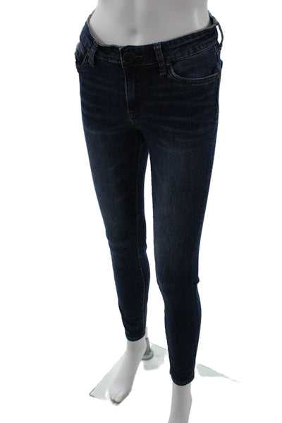 KUT from the Kloth Womens Skinny Ankle Jeans Dark Blue Size 2