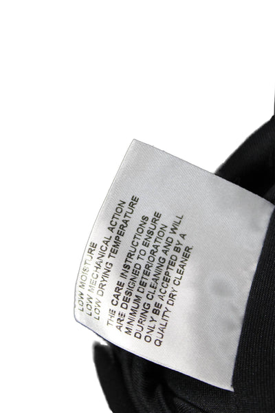 Karen Millen Women Bodycon Pencil Dress Black Sleeveless Buckle Size 6