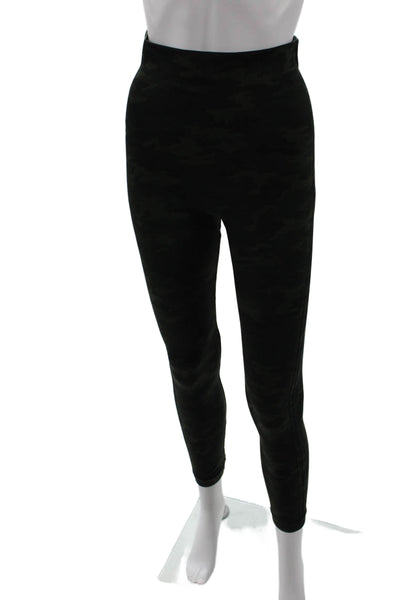 Spanx Women Ankle Jegging Black Camouflage Nylon Size M