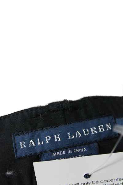 Ralph Lauren Blue Label Womens Ankle Jeggings Black Designer Size 4