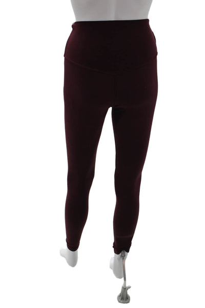 Lululemon Womens Ankle Jeggings Purple Nylon Solid Size 4