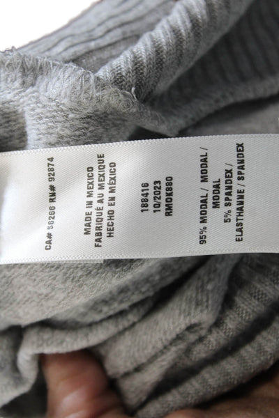 Splendid Womens Gray Pullover Sweatshirt Crew Neck Modal Size S