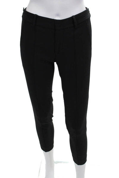 Vince Womens Cropped Ankle Dress Pants Black Petite Size 00