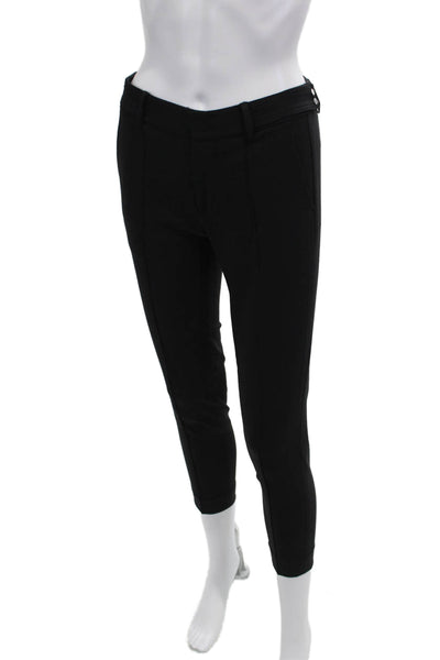 Vince Womens Cropped Ankle Dress Pants Black Petite Size 00