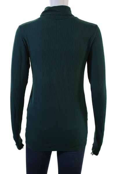 Athleta Unisex Green Turtleneck Pullover Sweater Long Sleeve Size M