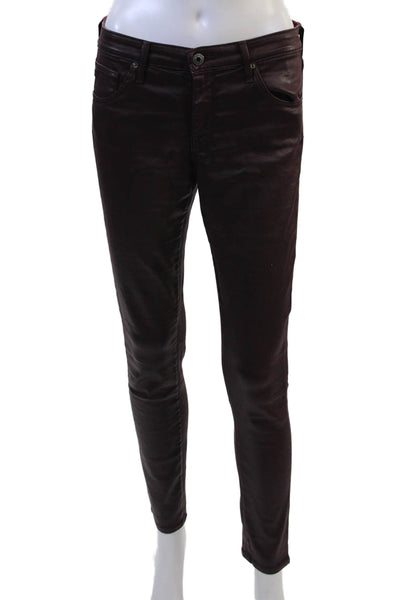 Adriano Goldschmied Women Skinny Brown Jeans Size 27
