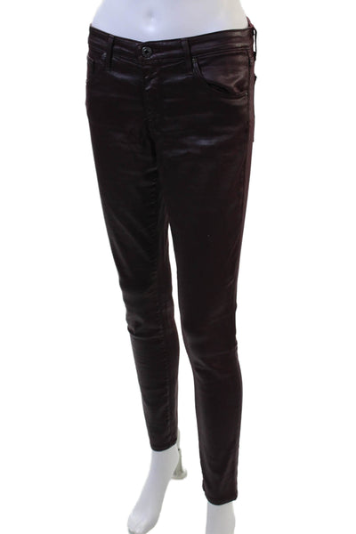 Adriano Goldschmied Women Skinny Brown Jeans Size 27