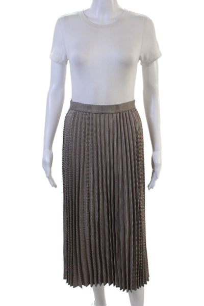 Halogen Womens Pleated Maxi Check Skirt Black Size XS