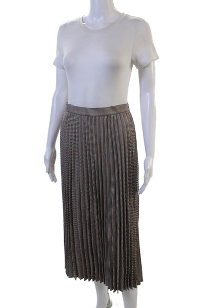 Halogen Womens Pleated Maxi Check Skirt Black Size XS