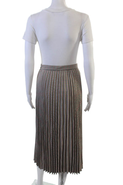 Halogen Womens Pleated Maxi Check Skirt Black Size XS