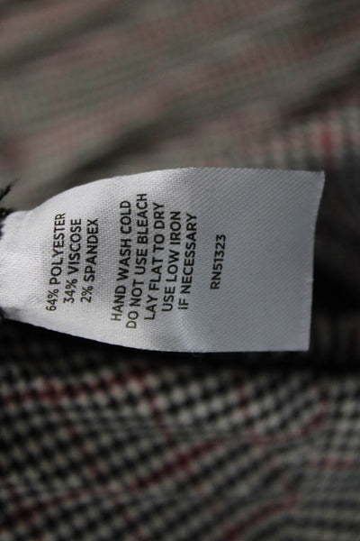 Halogen Womens Pleated Maxi Check Skirt Black Size XS