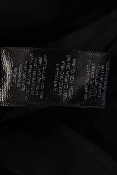 Wayf Women Fit & Flare Mini Dress Black Sleeveless Zip Cotton Spandex Size XS