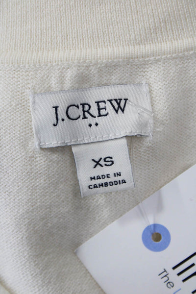 J Crew Womens Pullover V Neck Cotton Long Sleeve Sweater Size XS