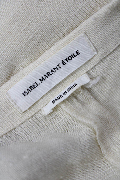 Isabel Marant Etoile Women Tunic Sleeveless Beige Cotton Viscose Size 34