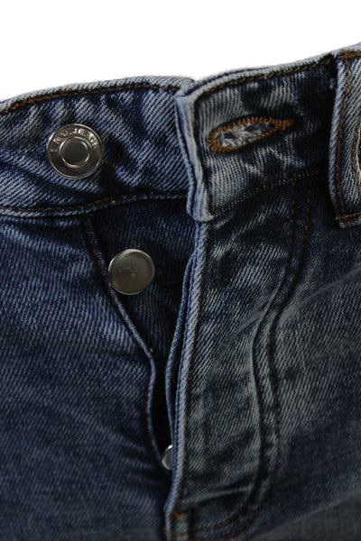 IRO Womens Ankle Skinny Dark Blue Mid Rise Jeans Button Size 25
