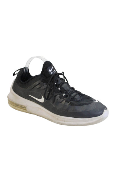 Nike Mens Lace Up Knit Air Low Top Sneakers Black White Size 9