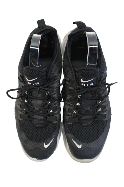 Nike Mens Lace Up Knit Air Low Top Sneakers Black White Size 9