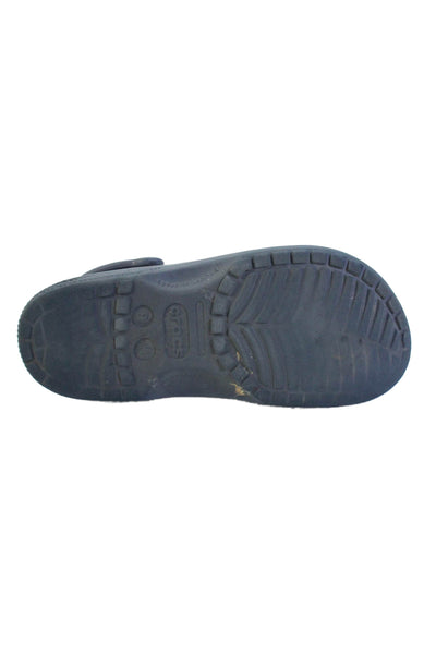 Crocs Mens Slip On Rubber Logo Slingback Mules Sandals Navy Size 9