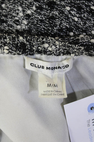 Club Monaco Womens Pullover Sweater Black Wool Blend Round Neck Size M