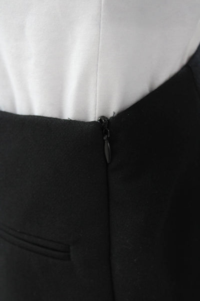 Zara Women Mini Wrap Skort Black Polyester Viscose Elastane Size S