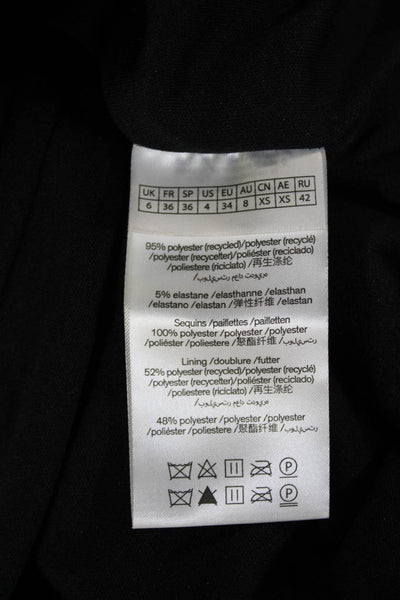 ROTATE Womens Bodycon Maxi Dress Dark Gray Square Neck Sleeveless Size S