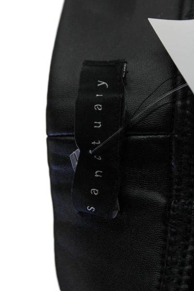 Sanctuary Womens Ankle Cropped Biker Pants Black Size M