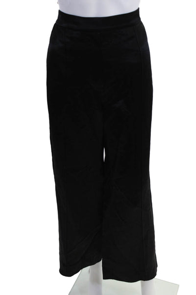COS Womens Cropped Dress Pants Black 100% Acetate Size 10