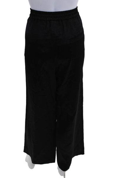 COS Womens Cropped Dress Pants Black 100% Acetate Size 10