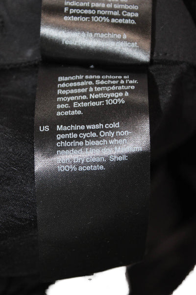 COS Womens Cropped Dress Pants Black 100% Acetate Size 10