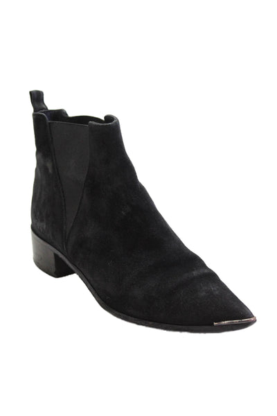 ACNE Studios Womens Pointed Toe Slip On Block Heels Black Size EUR 39