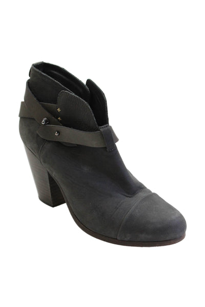 Rag & Bone Womens Textured Lined Block Heels Gray Size EUR 39
