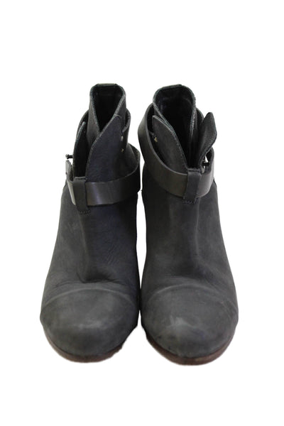 Rag & Bone Womens Textured Lined Block Heels Gray Size EUR 39