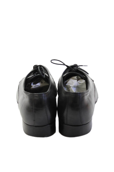 Dior Mens Leather Textured Lined Lace Up Oxford Shoes Black Size 11