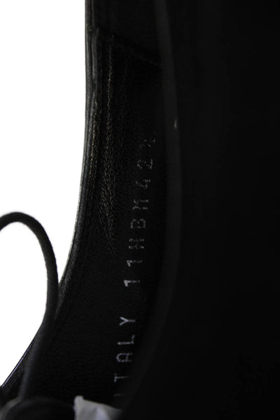 Dior Mens Leather Textured Lined Lace Up Oxford Shoes Black Size 11