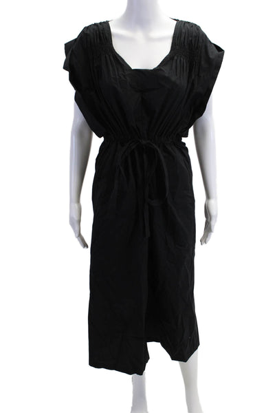 Rachel Comey Womens Black Kaftan Dress Square Neck Knee Length Size XS