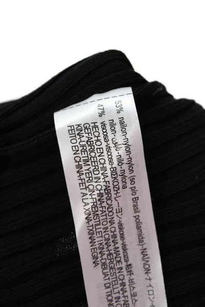 Zara Women Basic Black Turtleneck Long Sleeve Blouse Size M
