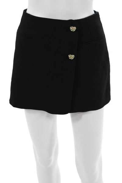 Zara Women Mini Skort Black Size XS