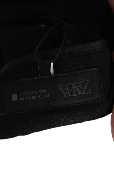 Zara Women Mini Skort Black Size XS