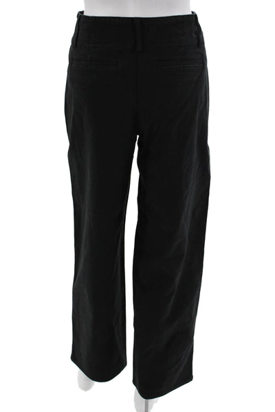 Wilfred Free Women Cropped Dress Pants Black Cotton Blend Size 2