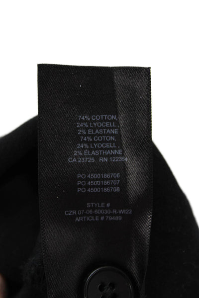 Wilfred Free Women Cropped Dress Pants Black Cotton Blend Size 2