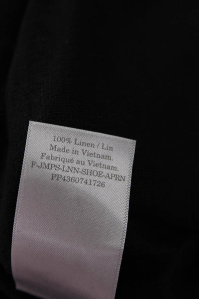 Everlane Womens Black Linen Square Neck Sleeveless Jumpsuit Size XS