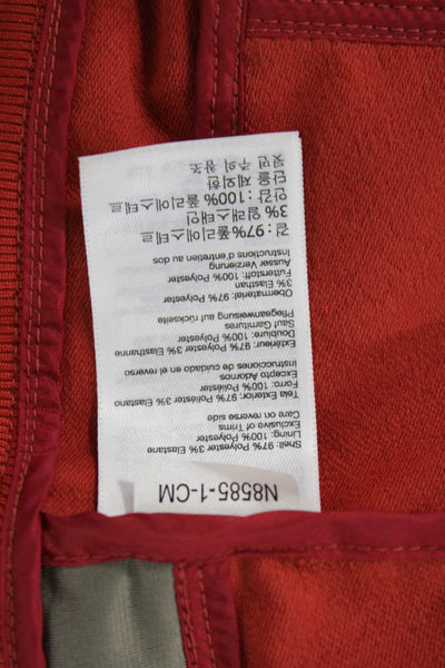 Marmot Womens Orange Windbreaker High Neck Drawstring Size S