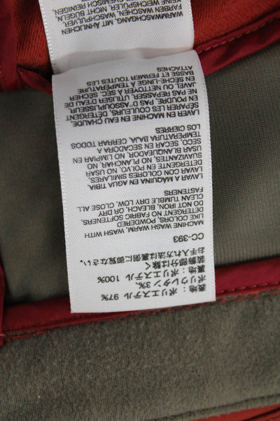 Marmot Womens Orange Windbreaker High Neck Drawstring Size S